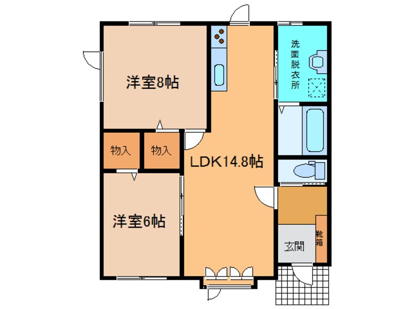 間取図 せせらぎﾃﾗｽ