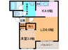 T-ﾌﾗｯﾄ1112 1LDKの間取り
