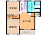 ﾌﾟﾘｵｰﾙ329 2LDKの間取り