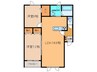 Class帯広Ⅲ 2LDKの間取り