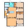 ﾎﾞﾇｰﾙ光南 2LDKの間取り