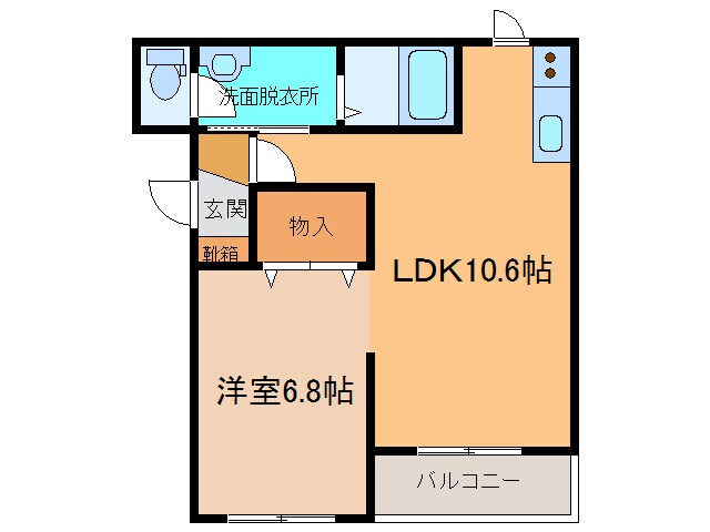 間取り図 幸福ﾏﾝｼｮﾝⅡ