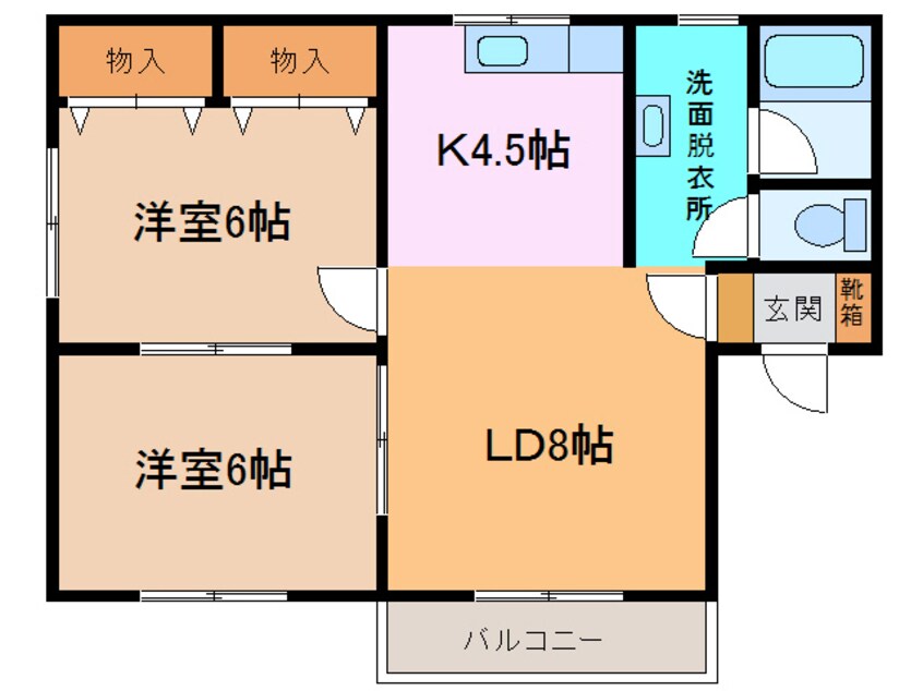 間取図 ﾌﾟﾘｵｰﾙ317