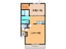 OakⅩ 1LDKの間取り