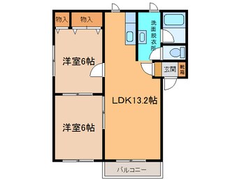 間取図 ﾌﾟﾘｵｰﾙ桜町