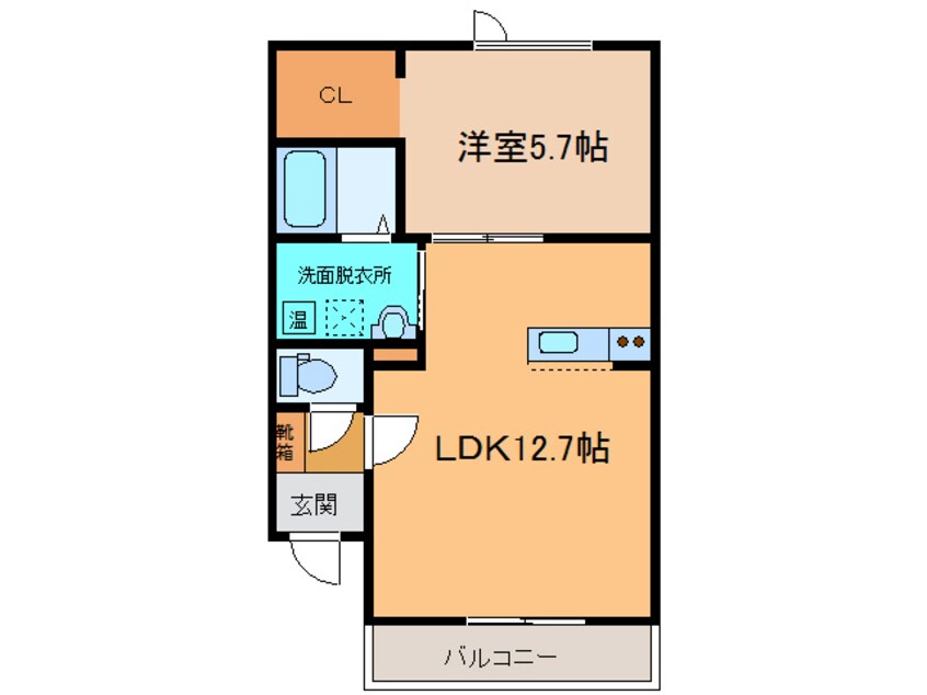 間取図 ﾗﾊﾟｰﾁｪ東