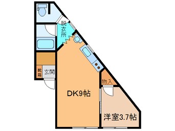 間取図 ﾉｰｽﾌﾟﾛﾑﾅｰﾄﾞ66B