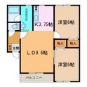 ﾉｰｽﾌﾟﾛﾑﾅｰﾄﾞ66Aの間取図
