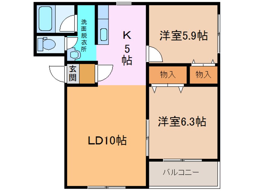 間取図 ｵﾘｴﾝﾄ20B