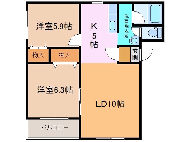 間取り図 ｵﾘｴﾝﾄ20B