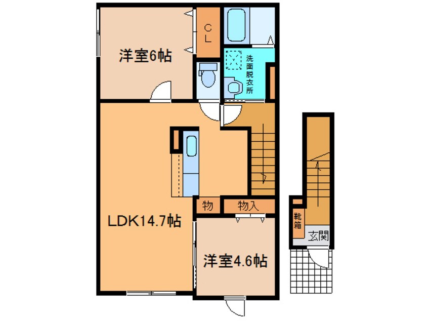 間取図 ｳｨｰﾄﾍﾞﾙ