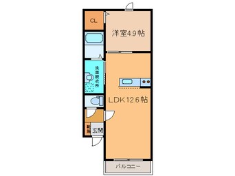 間取図 ﾗﾊﾟｰﾁｪ白樺