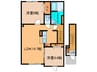 ﾌﾞﾘｯｼﾞ13 2LDKの間取り