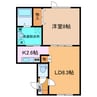 PEACE⑤ 1LDKの間取り