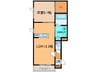 ｸﾞﾗｼｱｽ帯広RT（西棟） 1LDKの間取り