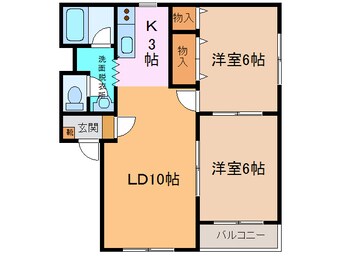 間取図 ﾊﾟｰﾙﾊｲﾂⅠ