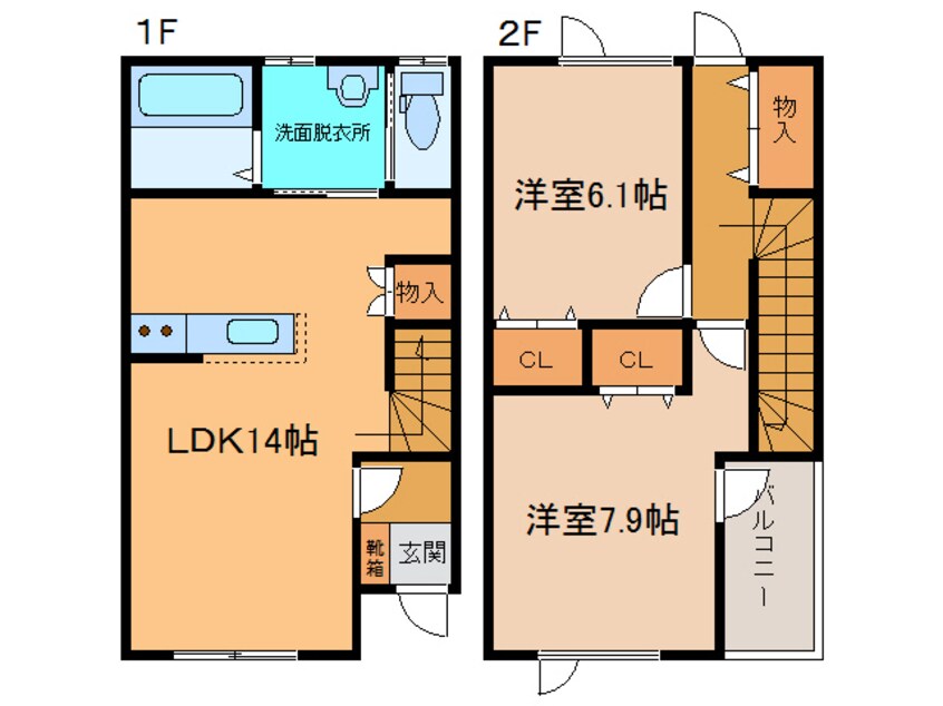 間取図 ﾒｿﾞﾝｱｲﾘｽ