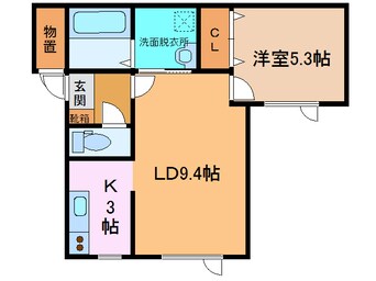 間取図 ﾊﾋﾟﾈｽ緑ヶ丘