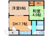 ハイツ瀬野 2DKの間取り