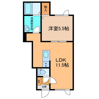 間取図 ﾚﾄｱﾃﾞｭｴｯﾄ夢花火