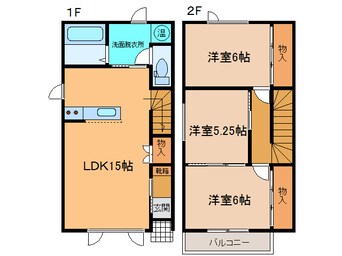 間取図 TOWN Quattro（ﾀｳﾝｸﾜﾄﾛ）