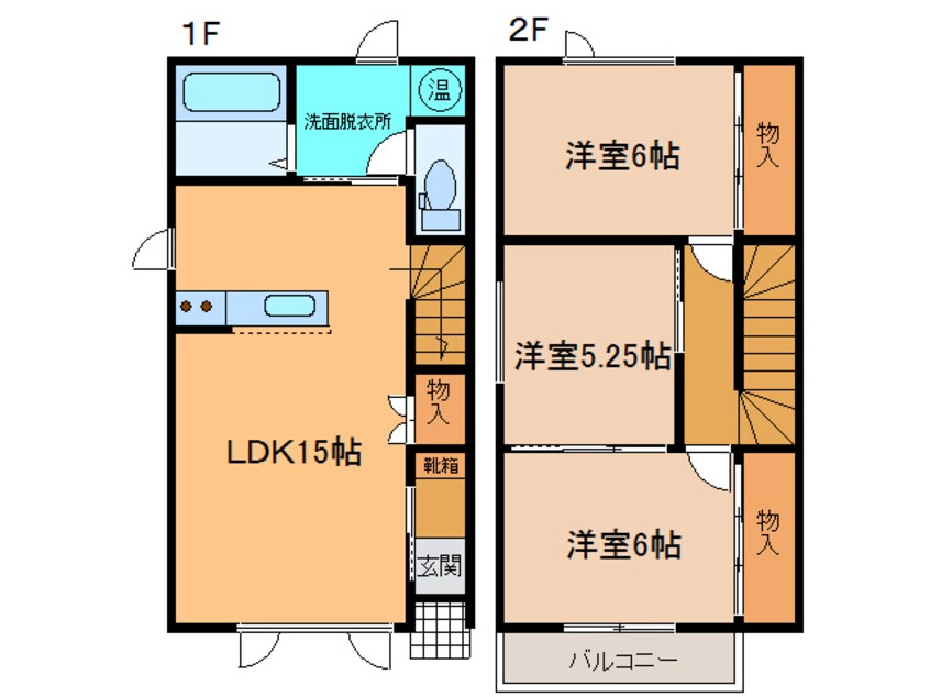 間取図 TOWN Quattro（ﾀｳﾝｸﾜﾄﾛ）