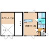輝 1Rの間取り