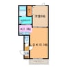 OrangeCounty 1LDKの間取り