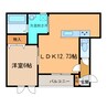 ヴィフレア 1LDKの間取り