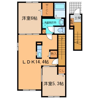 間取図 ﾌﾞﾙｰｽｶｲ