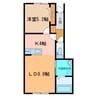 ﾏﾘｱｰｼﾞｭ3 1LDKの間取り