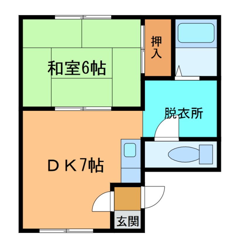 間取図 ｺｰﾎﾟﾄﾞﾙﾌｨﾝ