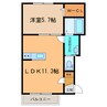 ikoi2 1LDKの間取り