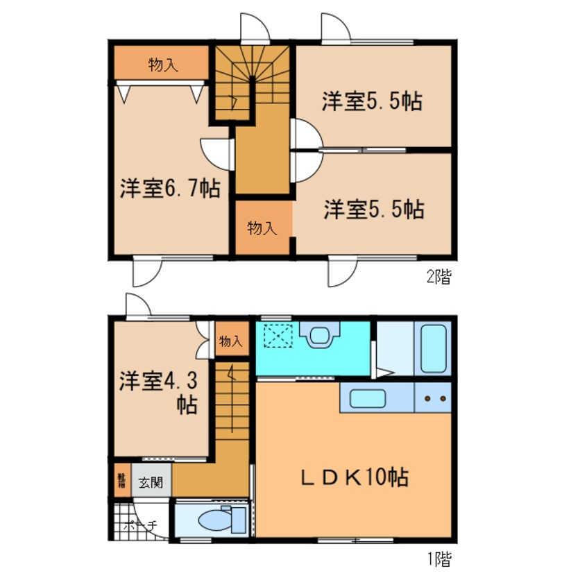 間取図 大忠ﾊｲﾂ