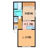 NK522 1LDKの間取り