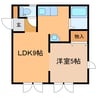 ｲｸｼｰﾄﾞ 1LDKの間取り