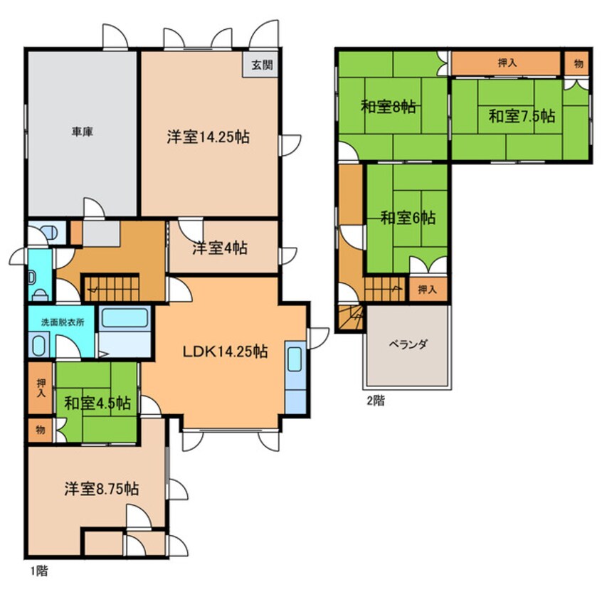 間取図 本別町北町7丁目戸建