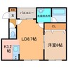 CLASSEⅩⅠ 1LDKの間取り