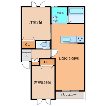 間取図 M CUBEⅠ