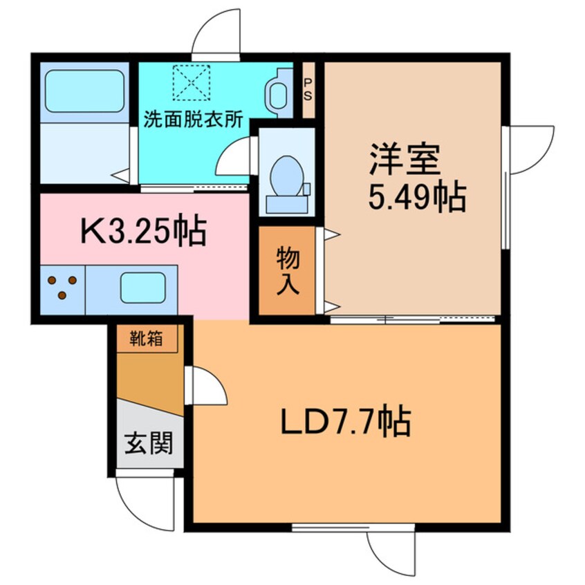 間取図 仮称）浦幌アパート