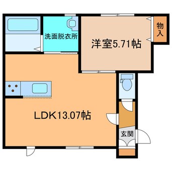 間取図 仮称）西10南13アパート