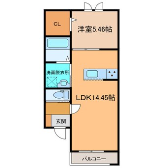 間取図 仮称）西4南28アパート