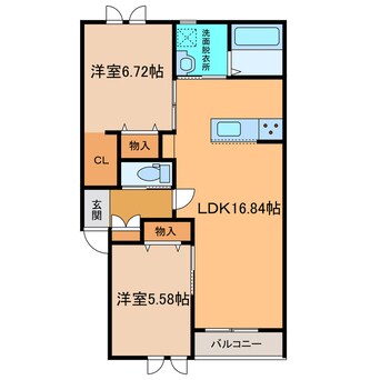 間取図 仮称）西4南28アパート