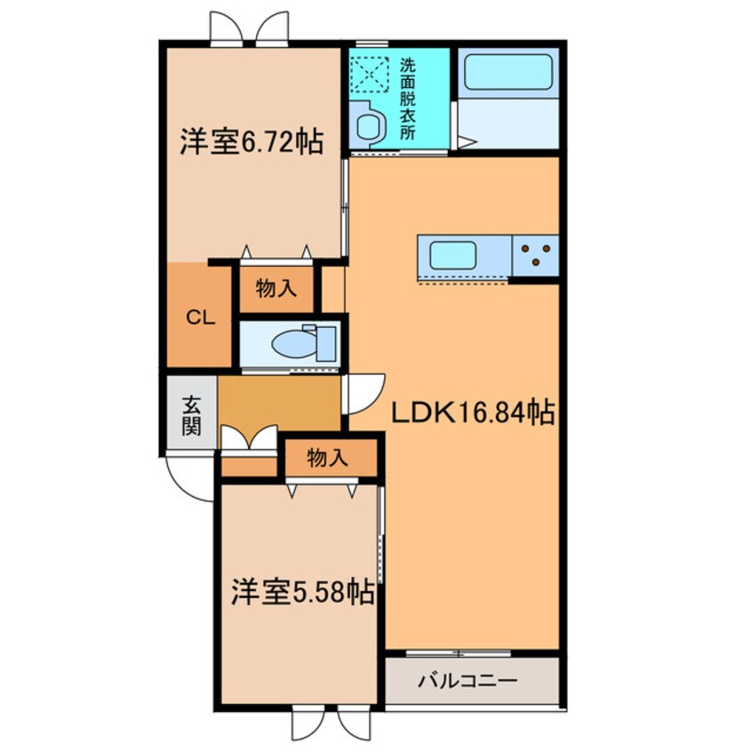 間取図 仮称）西4南28アパート