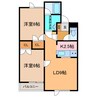 ショコラ128 2LDKの間取り