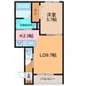 selenite 1LDKの間取り