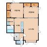 マミーハイツ 2LDKの間取り
