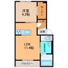Bamboo 1LDKの間取り