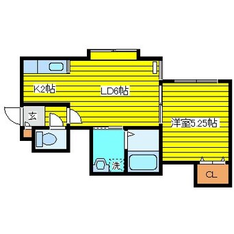 間取図 札幌市営地下鉄東豊線/環状通東駅 徒歩4分 3階 築21年