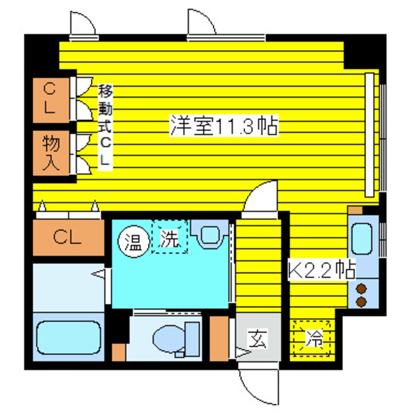 間取図 札幌市営地下鉄東豊線/東区役所前駅 徒歩4分 2階 築17年